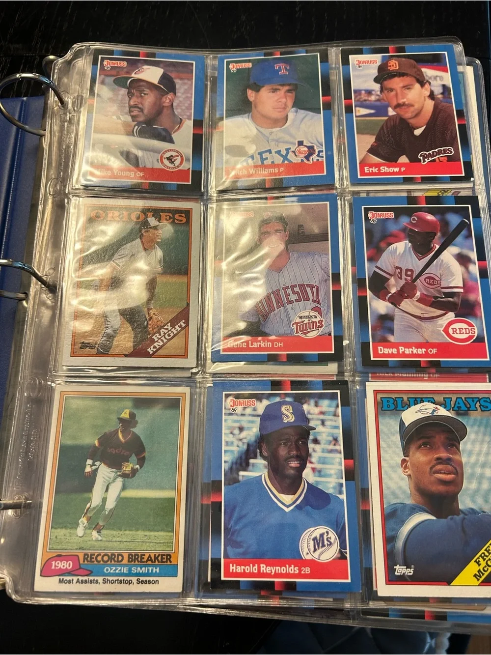 Baseball Card Collection 148 Binder Page in Clear Plastic - Transparent